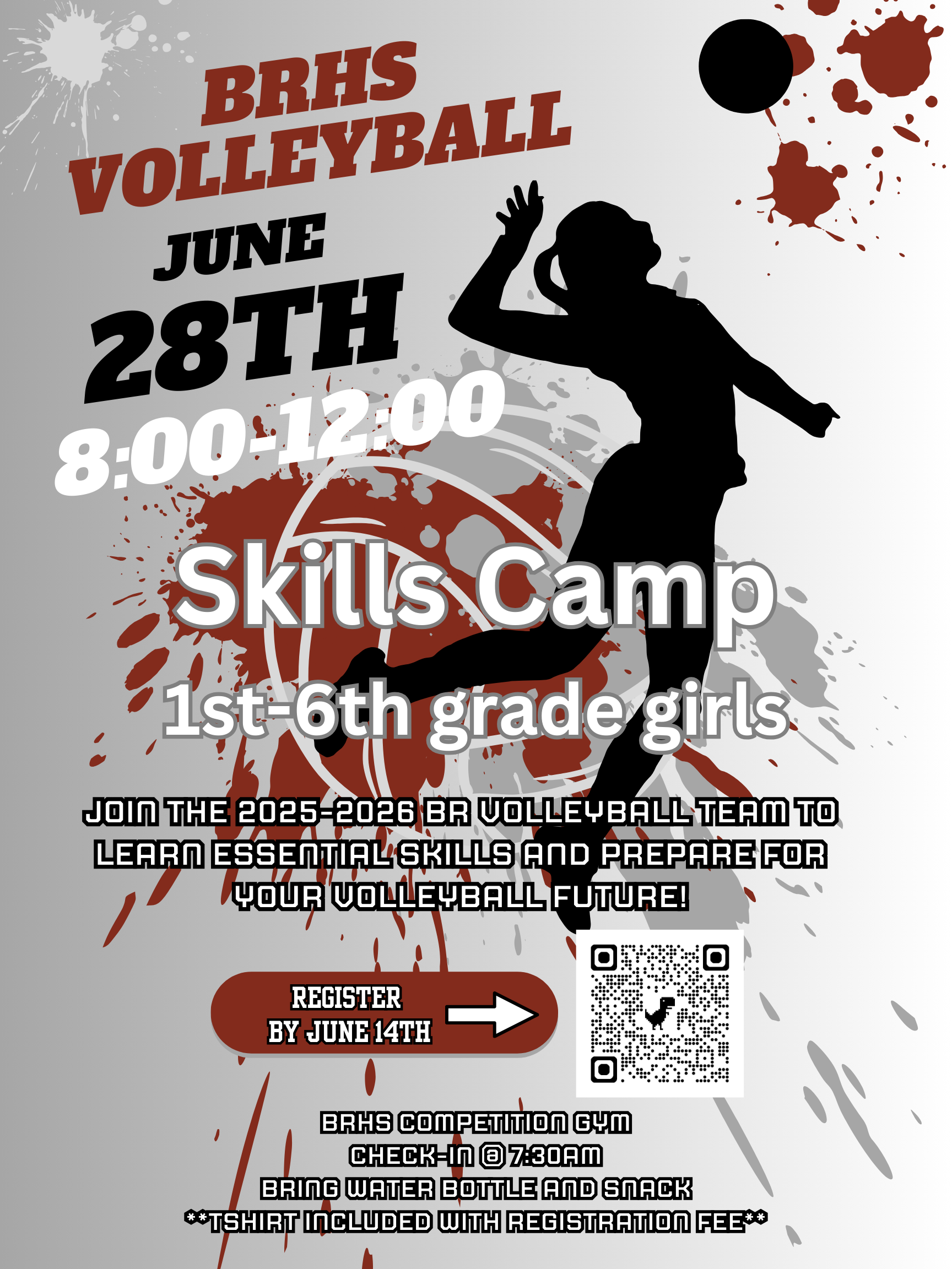 BRHS Volleyball Skills Camp - M.Ford (Non-Refundable)